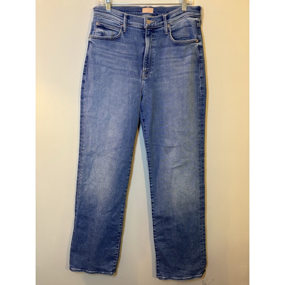 MOTHER Jeans The Kick It Fan Favorite 32 High Rise Straight Leg